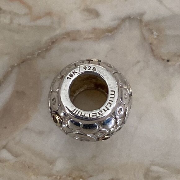 Michael Hill 10K / 925 Sterling Silver Charm Bead - Picture 4 of 4